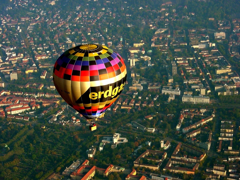 Ballon über Freiburg
