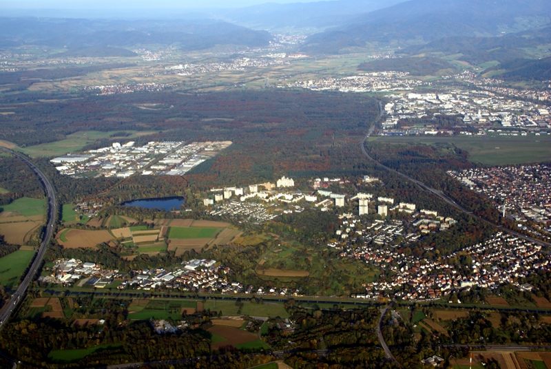 Fotografie von Freiburg Landwasser mit Blick zum Elztal