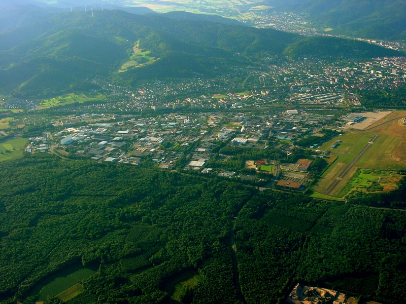 Der Norden Freiburg‘s als Luftbild