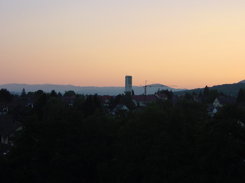 Sonnenaufgang über Gundelfingen am 25.07.2006
