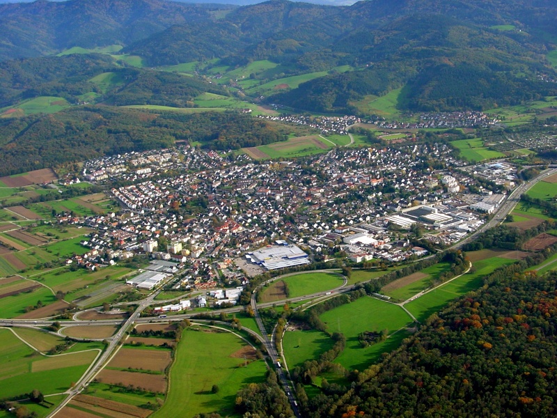 Luftbild von Gundelfingen und Wildtal