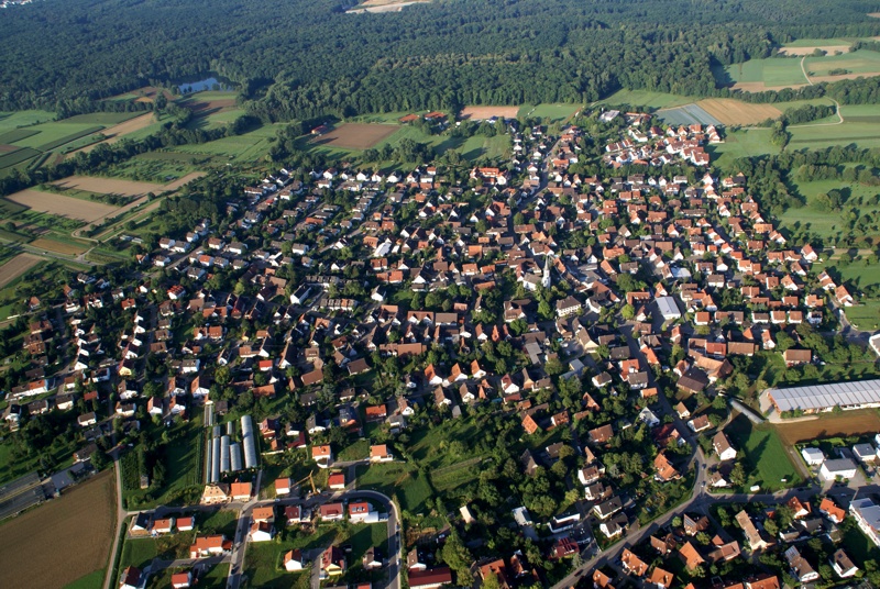 Luftbild von Vörstetten fotografiert im August 2009